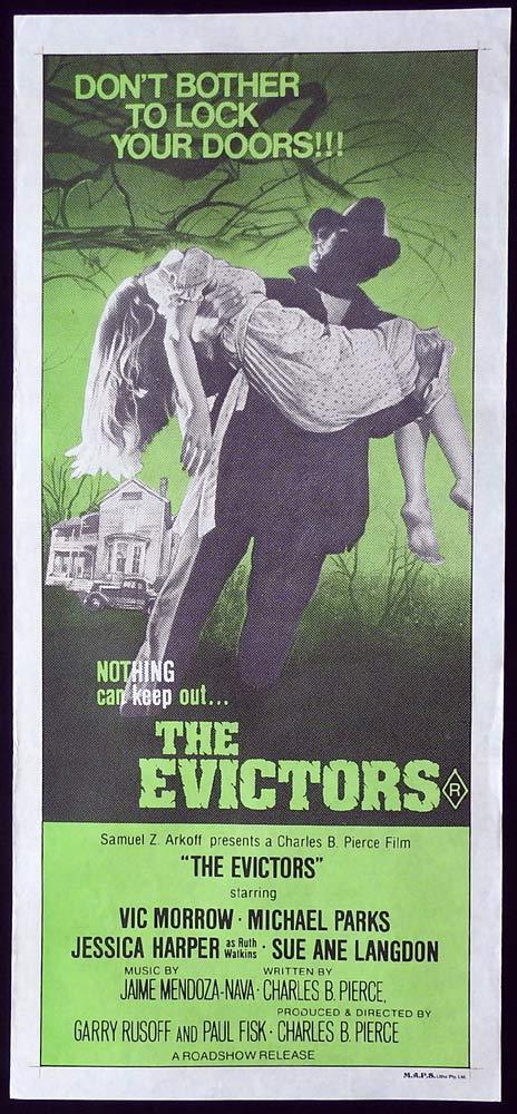 THE EVICTORS Original Daybill Movie Poster Vic Morrow Michael Parks