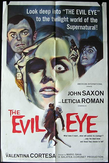THE EVIL EYE Original US One sheet poster GIALLO Mario Bava