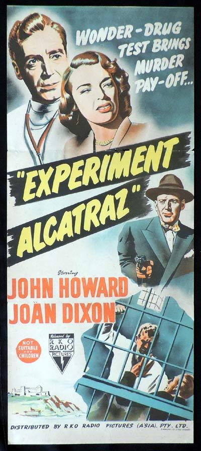 EXPERIMENT ALCATRAZ Original Daybill Movie Poster RKO Film Noir