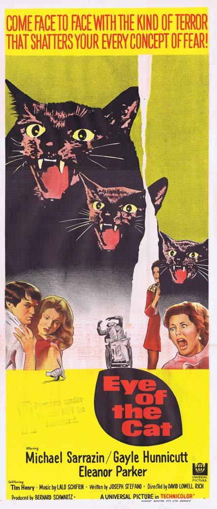 EYE OF THE CAT Daybill Movie Poster Michael Sarrazin