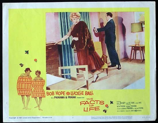 THE FACTS OF LIFE 1961 Lucille Ball Bob Hope Lobby card 4