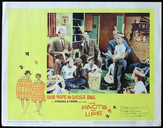 THE FACTS OF LIFE 1961 Lucille Ball Bob Hope Lobby card 5