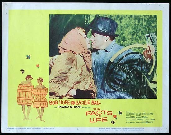 THE FACTS OF LIFE 1961 Lucille Ball Bob Hope Lobby card 6