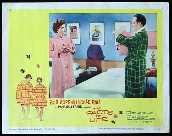 THE FACTS OF LIFE 1961 Lucille Ball Bob Hope Lobby card 8