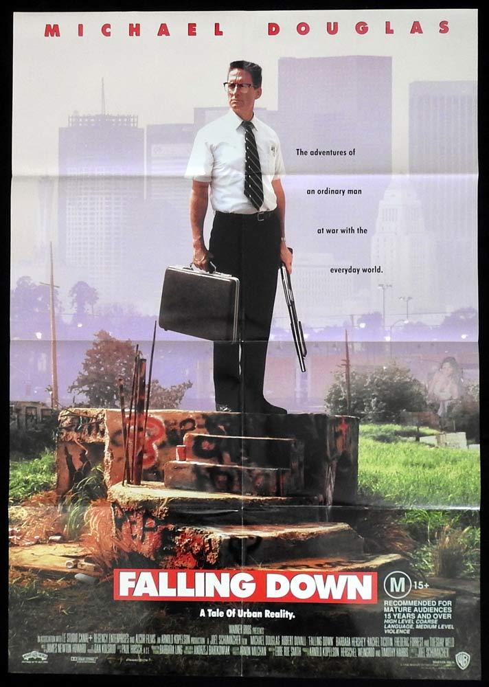FALLING DOWN Original One sheet Movie Poster Michael Douglas Robert Duvall