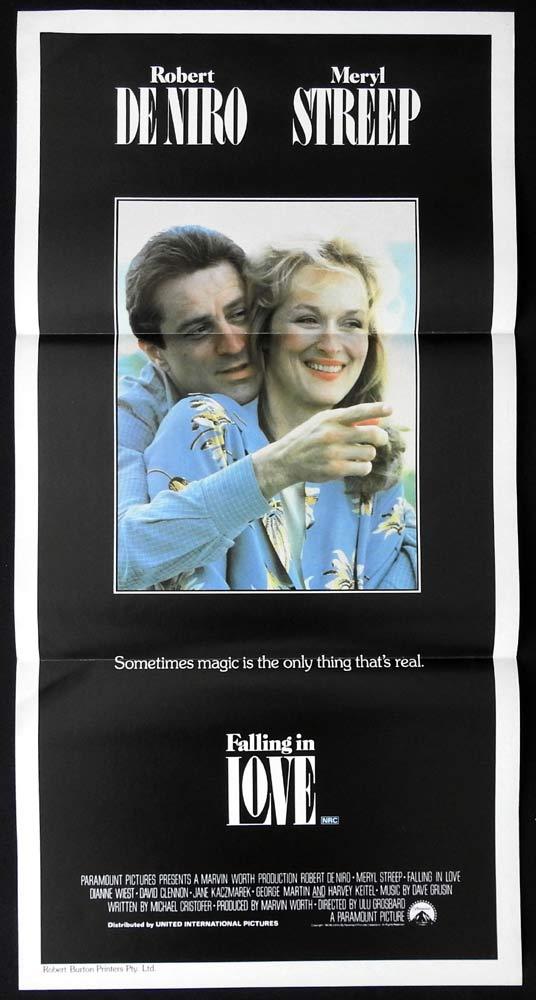 FALLING IN LOVE Original Daybill Movie poster ROBERT DENIRO Meryl Streep