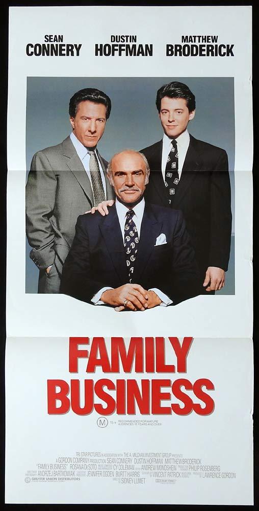 FAMILY BUSINESS Original Daybill Movie poster Matthew Broderick Sean Connery
