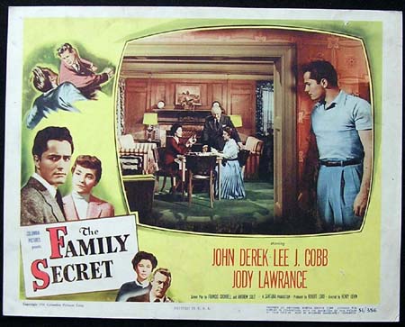 FAMILY SECRET ’51-John Derek ORIGINAL US Lobby card #2