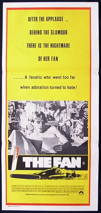 THE FAN 1981 Lauren Bacall James Garner Daybill Movie Poster