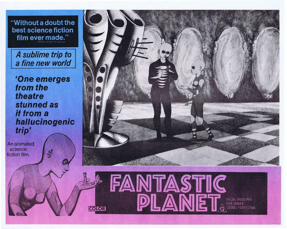 FANTASTIC PLANET Rare Australian Lobby Card 1 Animated Science Fiction