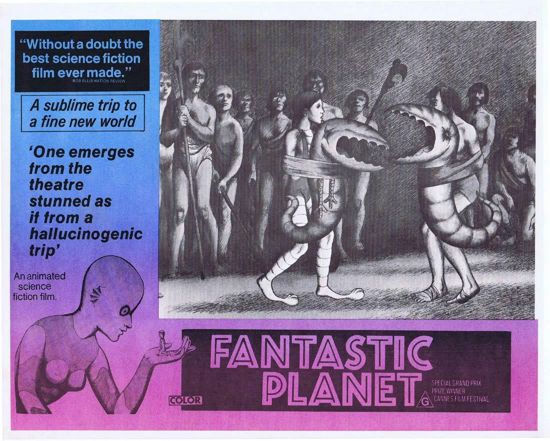 FANTASTIC PLANET Rare Australian Lobby Card 3 Animated Science Fiction