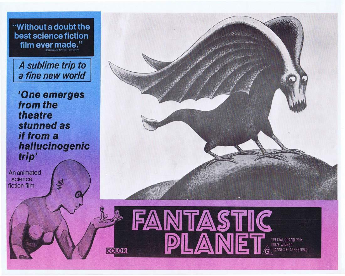 FANTASTIC PLANET Rare Australian Lobby Card 5 Animated Science Fiction