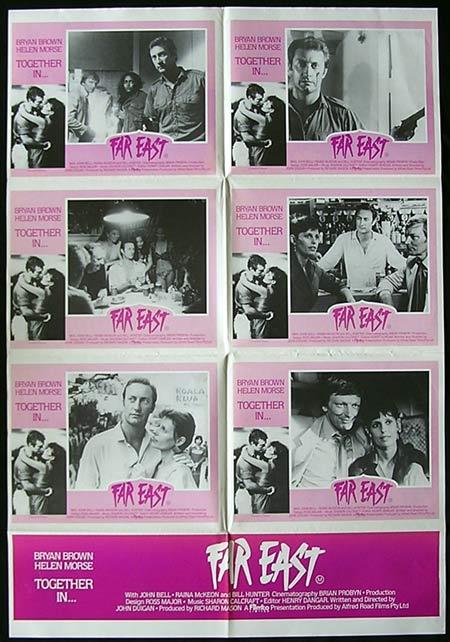 FAR EAST ’82 Bryan Brown Helen Morse ORIGINAL Photo sheet Movie poster