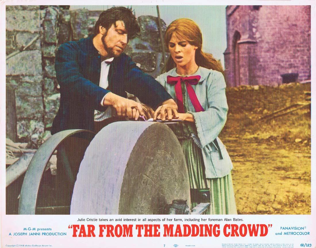 FAR FROM THE MADDING CROWD Lobby Card 3 Julie Christie Terence Stamp