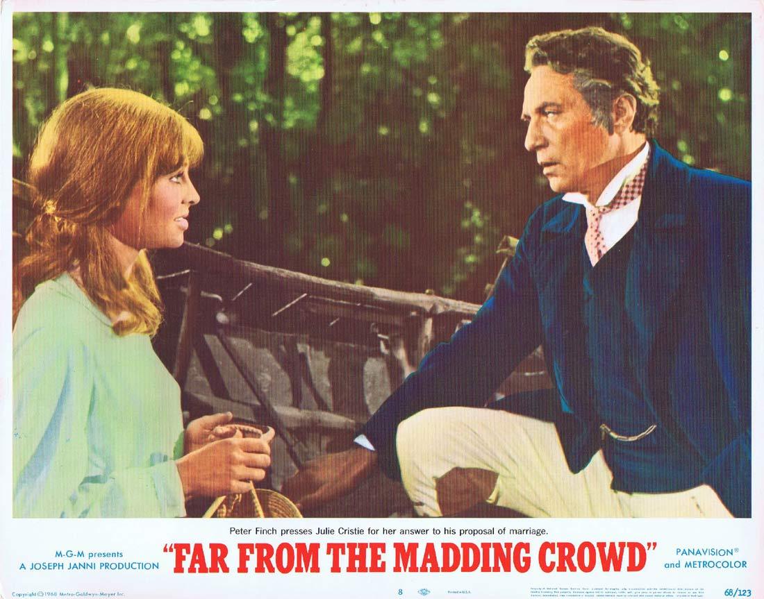 FAR FROM THE MADDING CROWD Lobby Card 8 Julie Christie Terence Stamp
