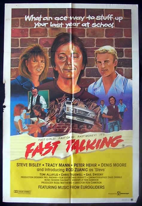 FAST TALKING Movie Poster 1979 Steve Bisley Australian One sheet Movie poster
