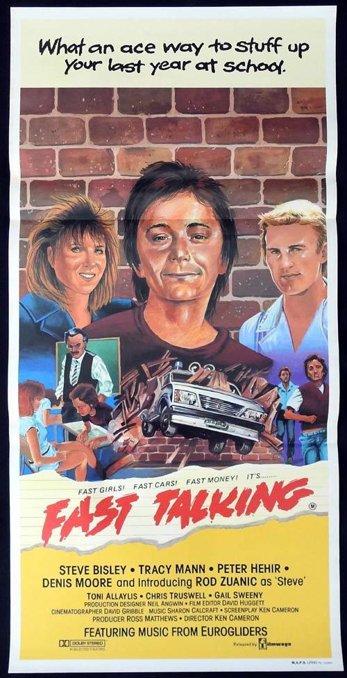 FAST TALKING Daybill Movie Poster Rod Zuanic Steve Bisley Tracey Mann