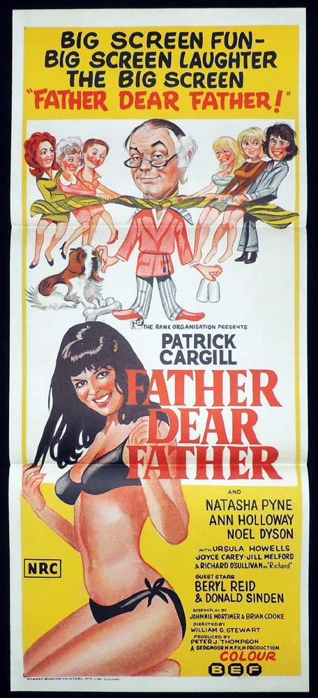 FATHER DEAR FATHER daybill Movie poster Patrick Cargill Natasha Pyne