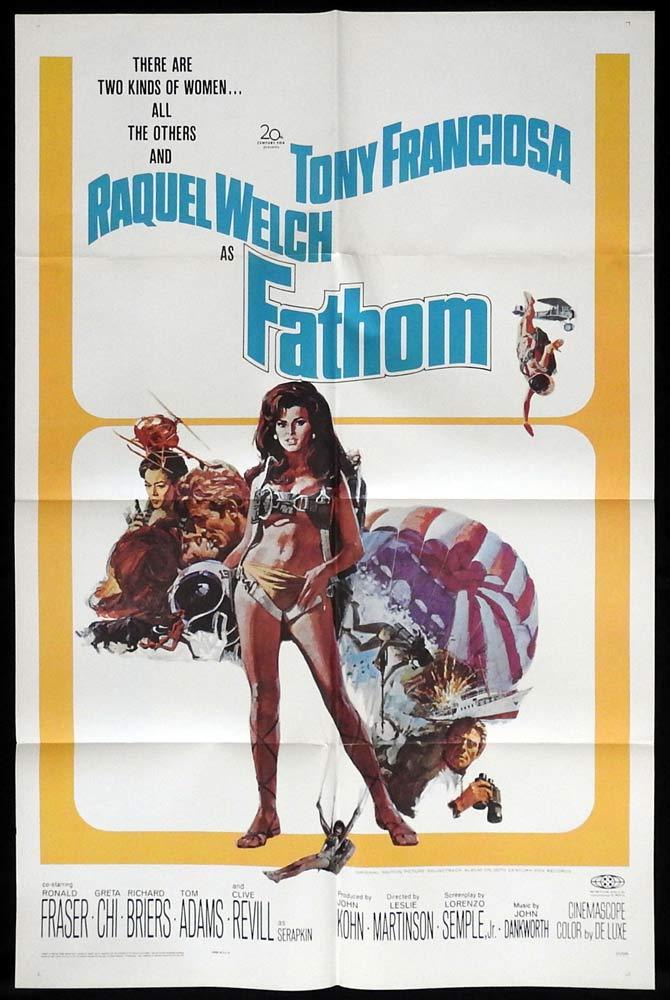 FATHOM Original US One sheet Movie poster Raquel Welch Anthony Franciosa