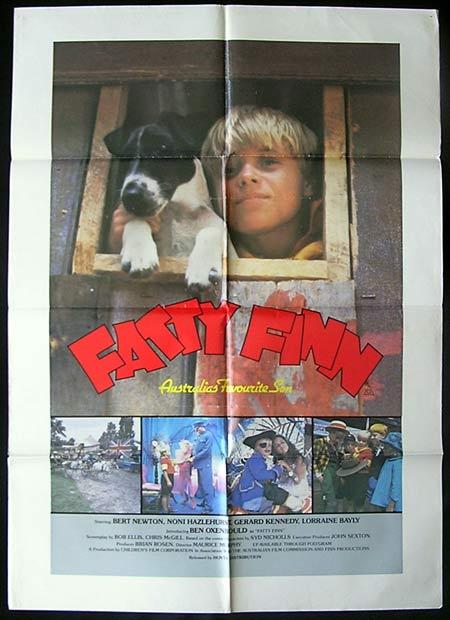 FATTY FINN ’80 Bert Newton Noni Hazlehurst Australian One sheet Movie poster
