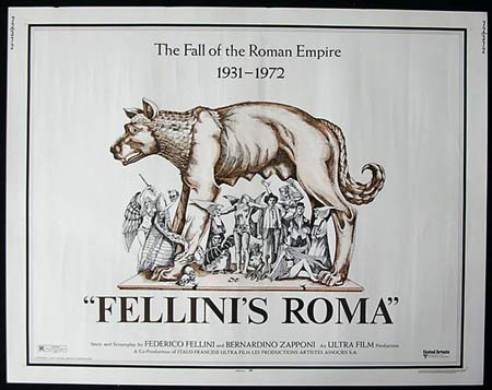 FELLINI’S ROMA 72-Federico Fellini US HALF SHEET poster