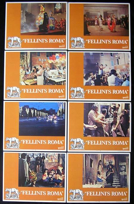 FELLINIS ROMA Lobby card Set 1972 Federico Fellini