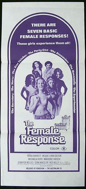 THE FEMALE RESPONSE-Raina Barrett Rare Original SEXPLOITATION poster