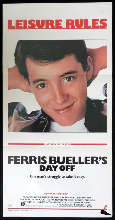 FERRIS BUELLERS DAY OFF Original Daybill Movie Poster Matthew Broderick