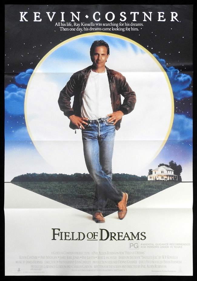 FIELD OF DREAMS Original One sheet Movie Poster Kevin Costner Baseball