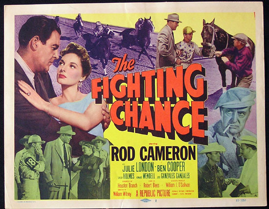 THE FIGHTING CHANCE 55 Rod Cameron Title Lobby card