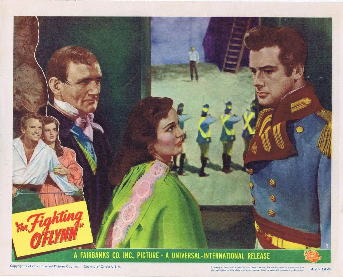 THE FIGHTING O’FLYNN Lobby Card 7 Douglas Fairbanks Jr. Helena Carter