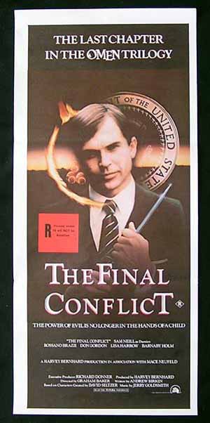 THE FINAL CONFLICT Daybill Movie poster Sam Neill The Omen Trilogy