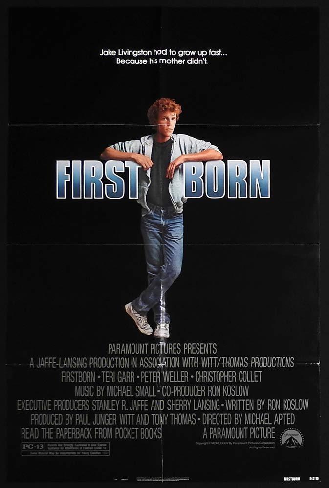FIRST BORN Original US One Sheet Movie Poster Teri Garr Peter Weller Michael Apted