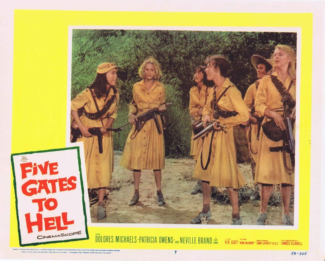 FIVE GATES TO HELL Lobby card 7 Dolores Michaels Patricia Owens
