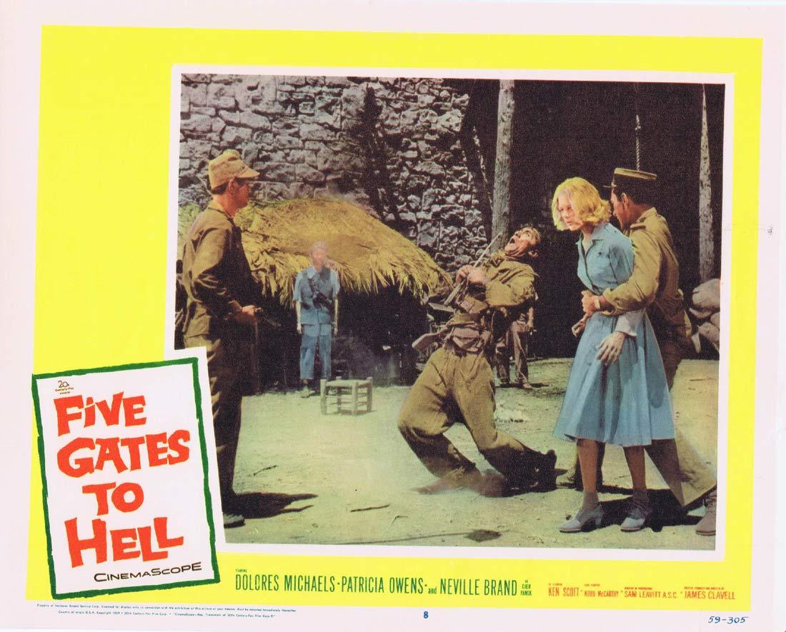 FIVE GATES TO HELL Lobby card 8 Dolores Michaels Patricia Owens