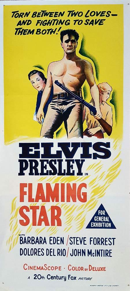 FLAMING STAR Original Daybill Movie Poster Elvis Presley
