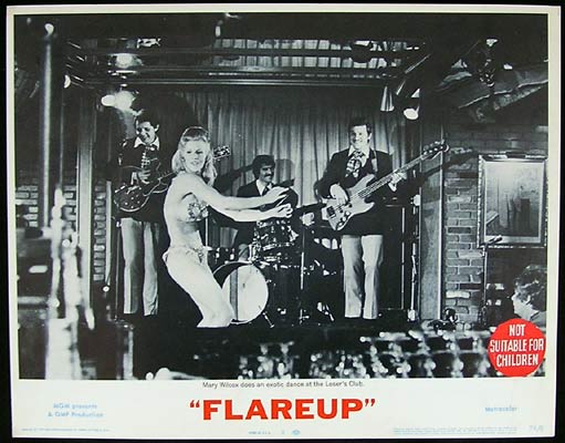 FLAREUP 1970 Mary Wilcox Lobby Card Strips! 2