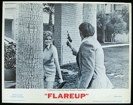FLAREUP 1970 Raquel Welch Luke Askew Lobby Card 7