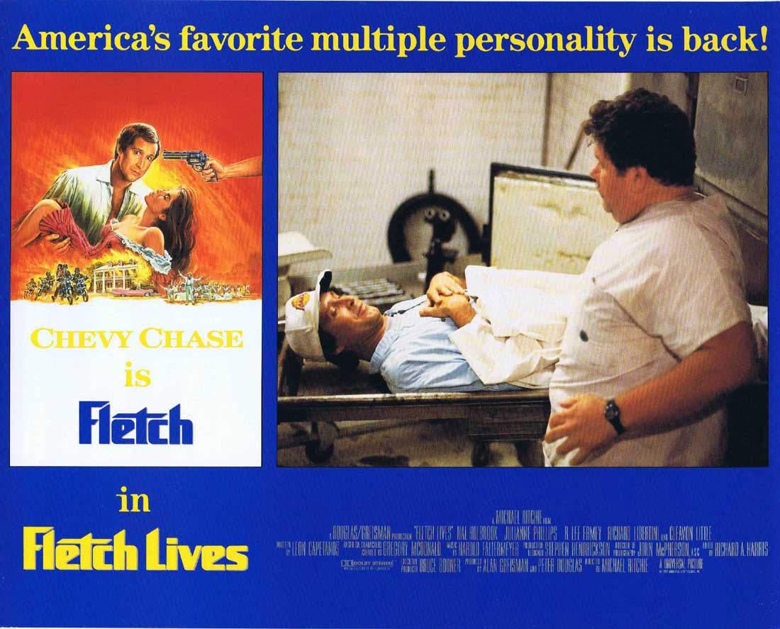 FLETCH LIVES Original English Lobby Card 5 Chevy Chase