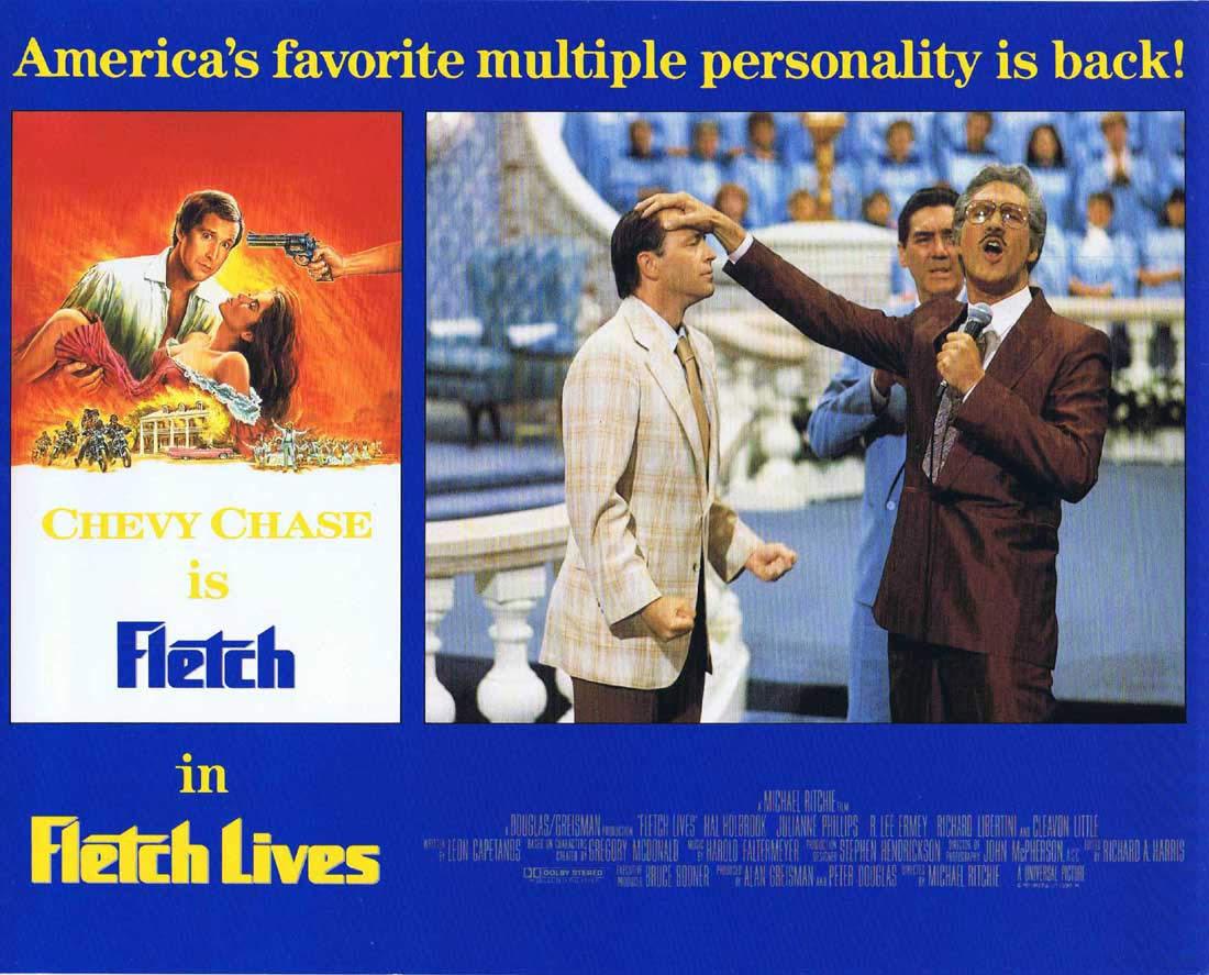 FLETCH LIVES Original English Lobby Card 6 Chevy Chase
