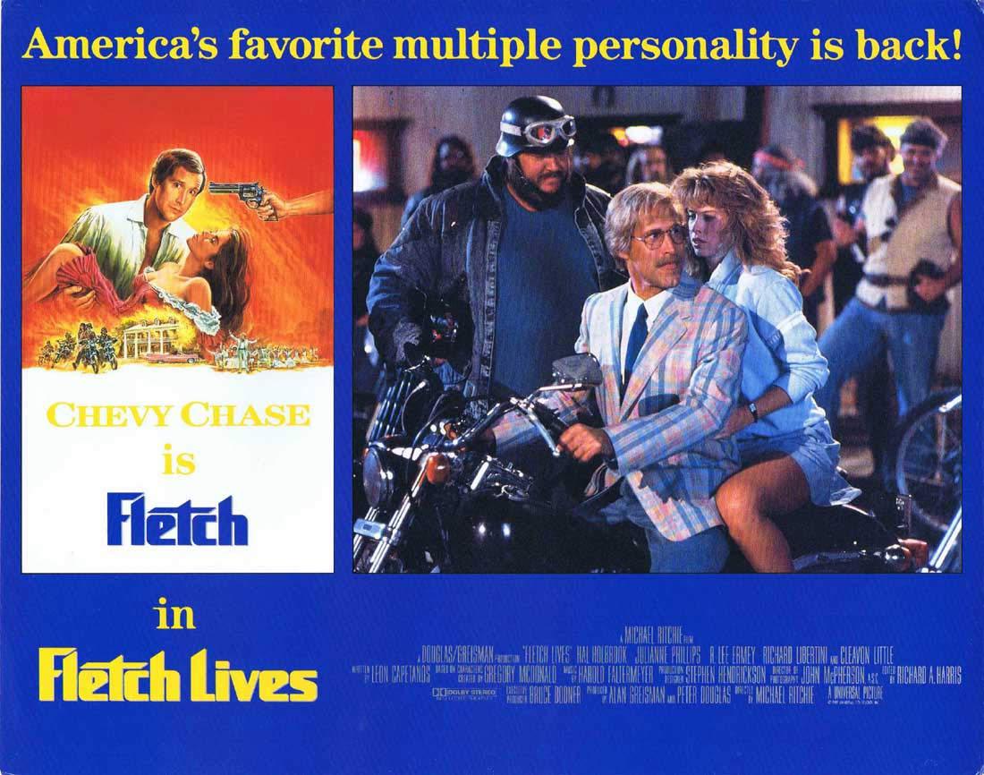 FLETCH LIVES Original English Lobby Card 8 Chevy Chase