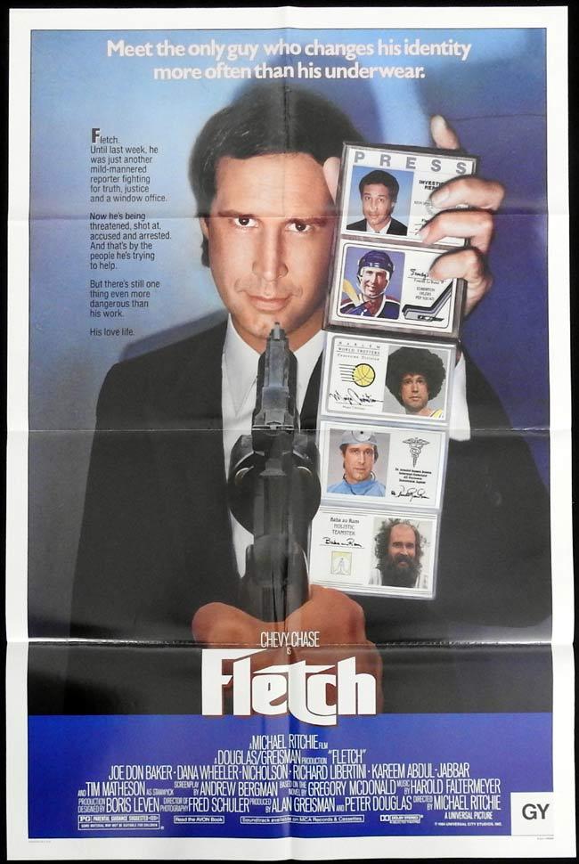 FLETCH Original One sheet Movie Poster Chevy Chase