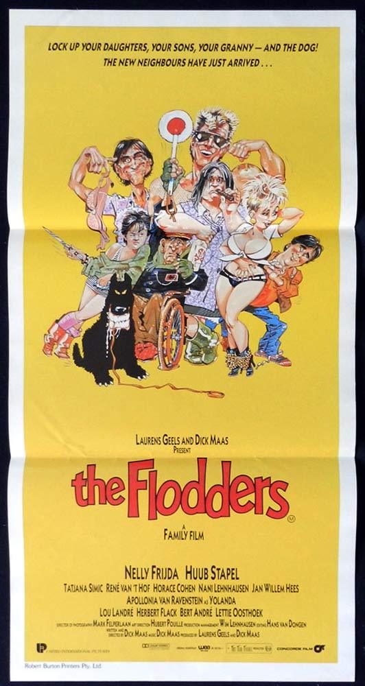 THE FLODDERS aka WELFARE PARTY Daybill Movie poster Dick Maas