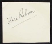 FLORA ROBSON - Autographed Album page