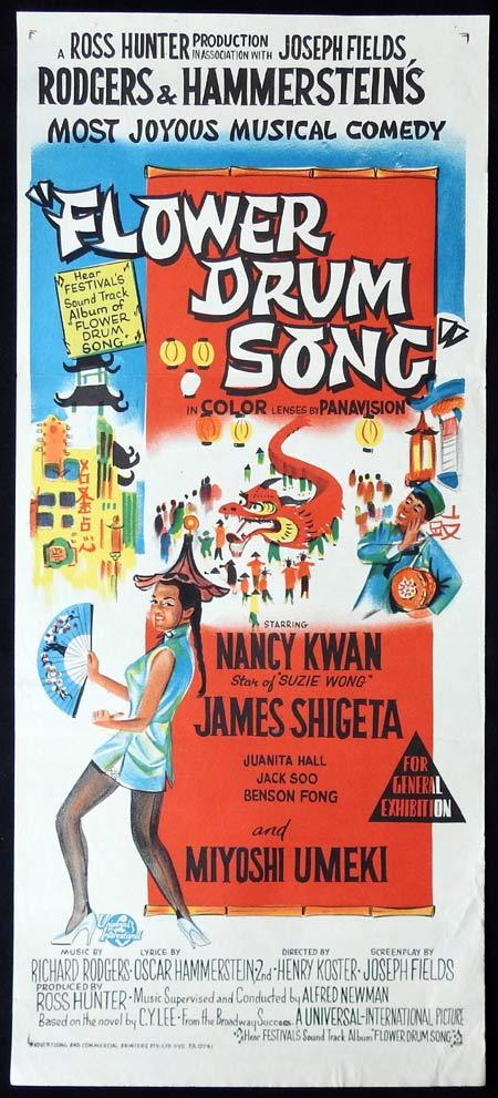 THE FLOWER DRUM SONG Original Daybill Movie Poster Nancy Kwan James Shigeta