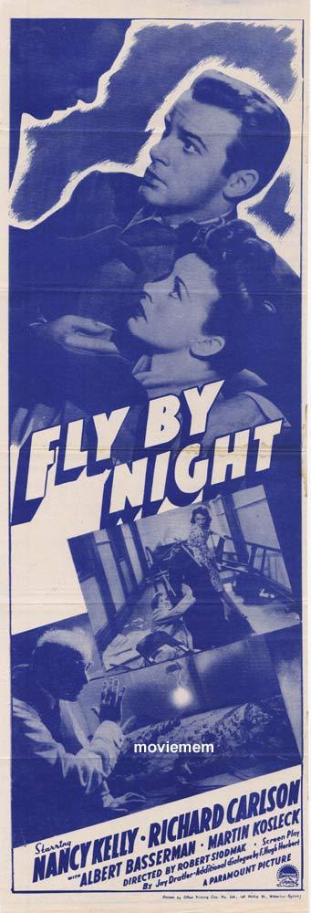 FLY BY NIGHT Daybill Movie Poster Robert Siodmak Film Noir