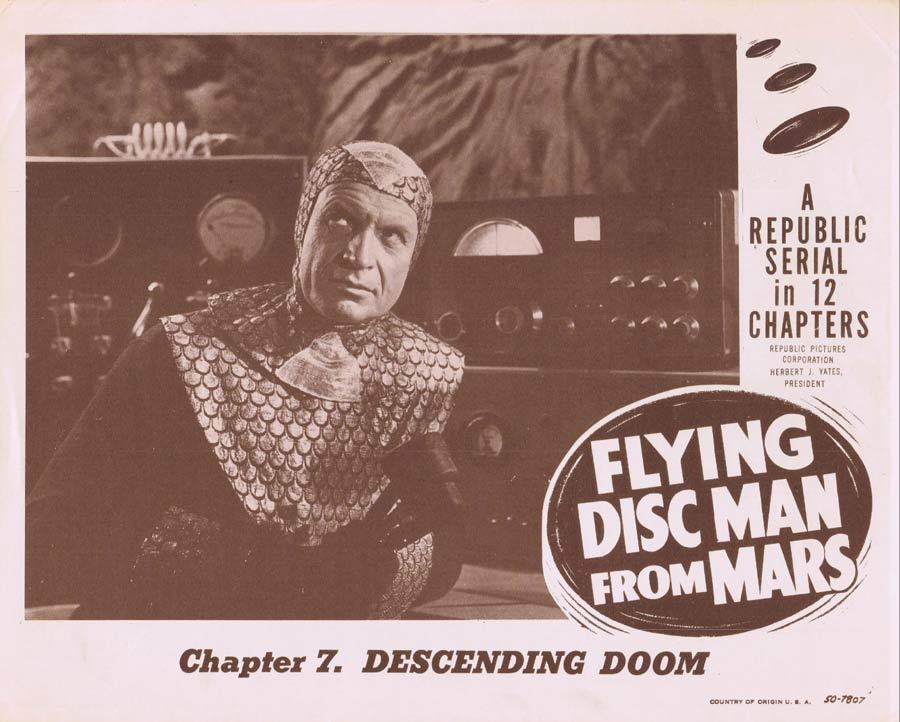 FLYING DISC MAN FROM MARS Lobby card 4 MIND CONTROL MACHINE Serial