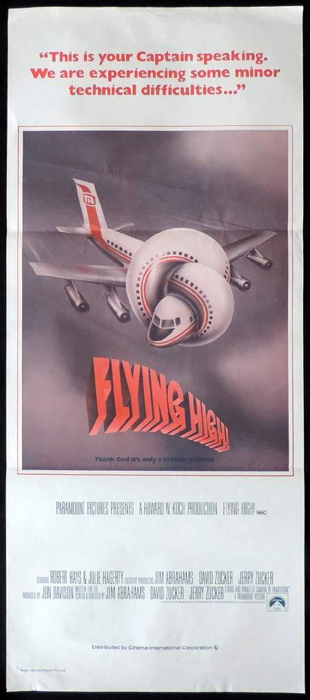 FLYING HIGH aka AIRPLANE Original Daybill Movie Poster Robert Hays