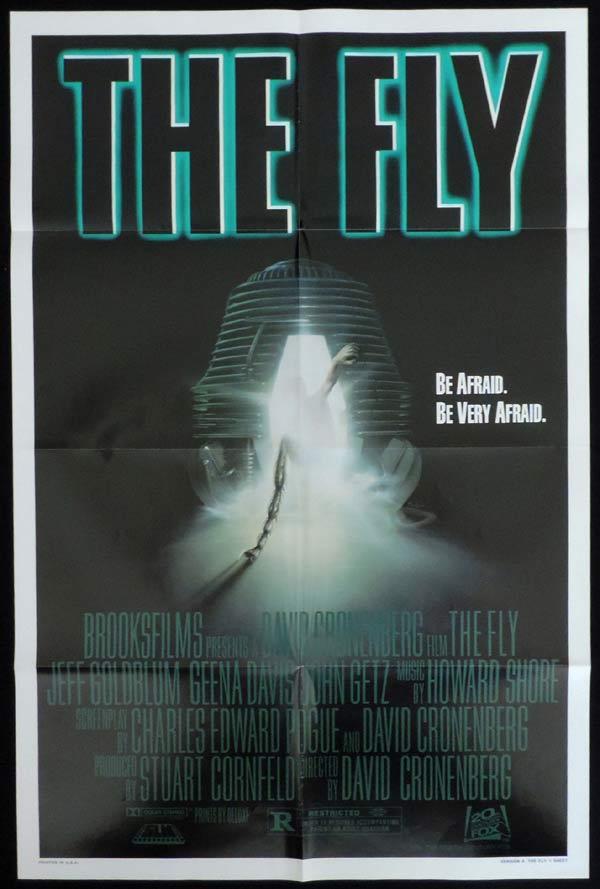 THE FLY US One Sheet Movie Poster David Cronenberg Jeff Goldblum