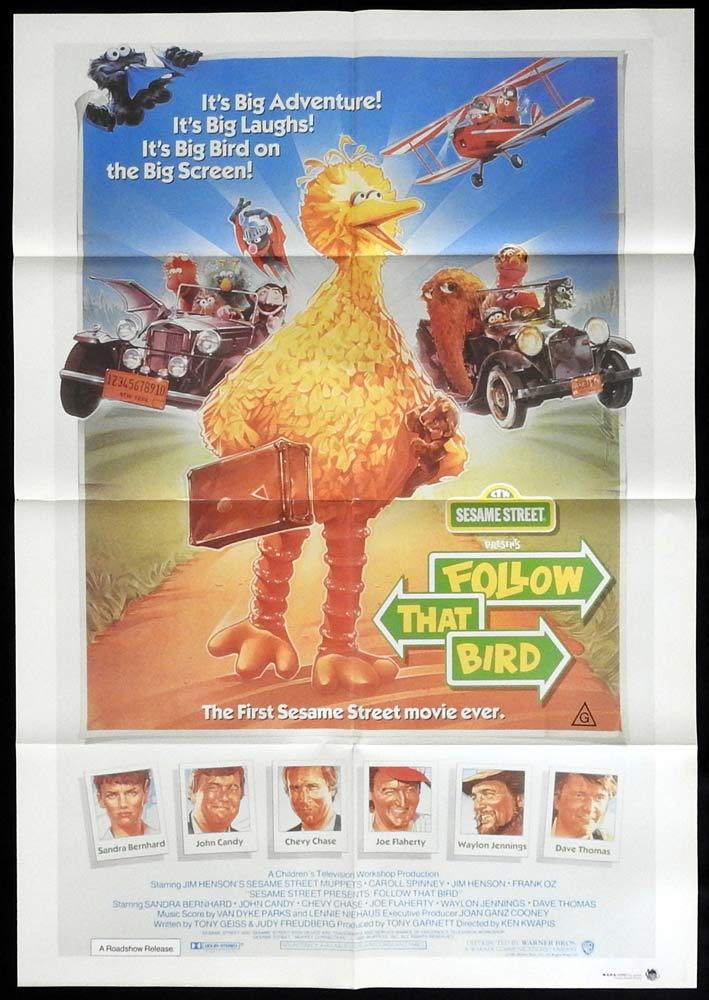 FOLLOW THAT BIRD Sesame Street Original One sheet Movie poster